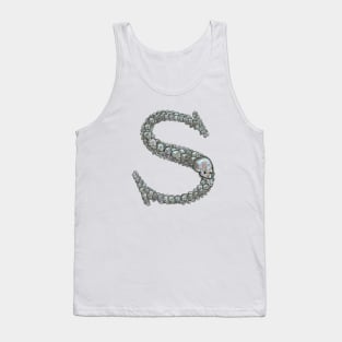 Skull Alphabet S Tank Top